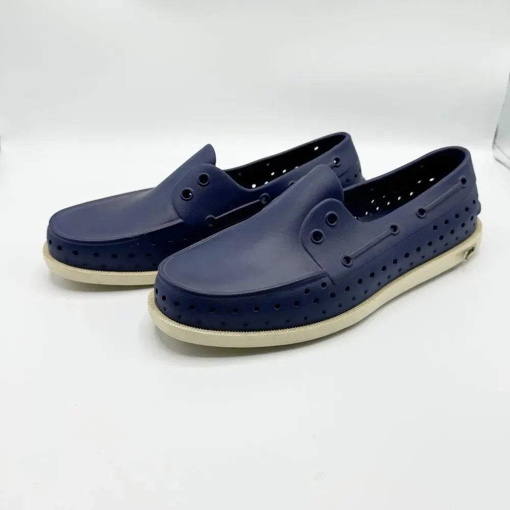 Native Unisex Howard Sugarlite Slip on Rubber Loafers Boat Shoes M8/W10 Navy